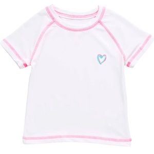 Pink Platinum Short Sleeve Rash Guard Swim Shirt Size 4T